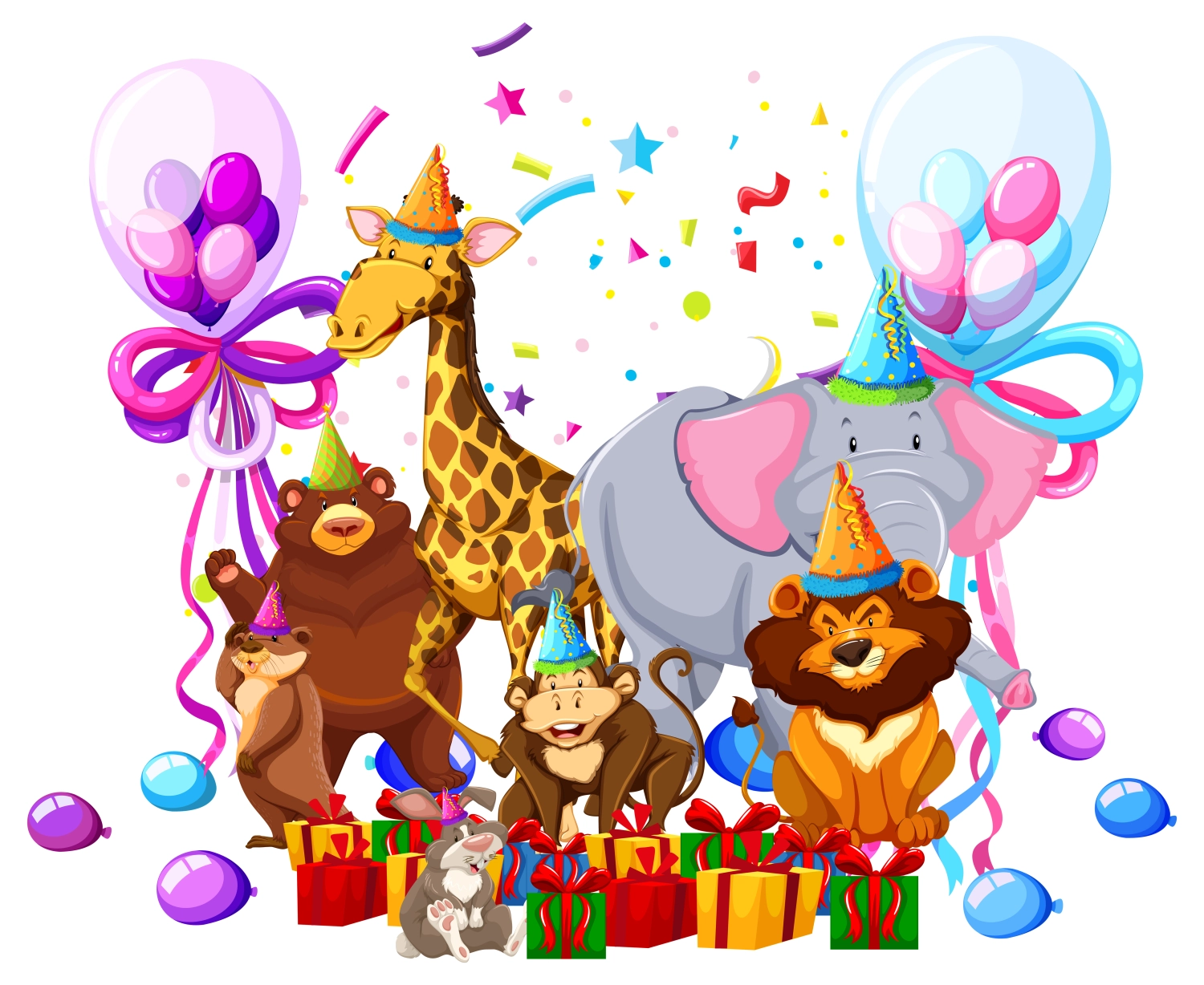 Kids Funpark, Glückwunsch zum Geburtstag, Illustration